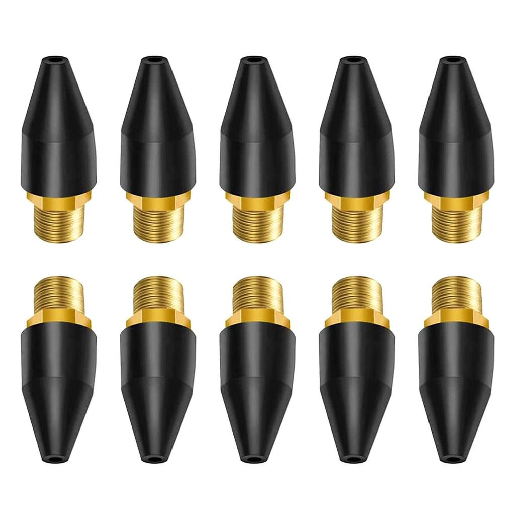 20 Pcs Black Rubber Tip Air Nozzle Parts Air Nozzle Air Compressor Blower Nozzle for Air Blow Handguns Tool Air Tool Par