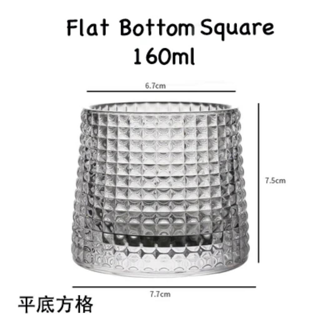 Spinning Whisky Glass Whiskey Tumblers, Old Fashioned Scotch & Bourbon Glasses