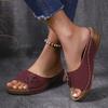 Fashion Woman Shoes Sandals Summer Soft Ladies Shoes Slides Women's Sandals Wedge Women's Shoes Outdoor Slipper Footwear Female