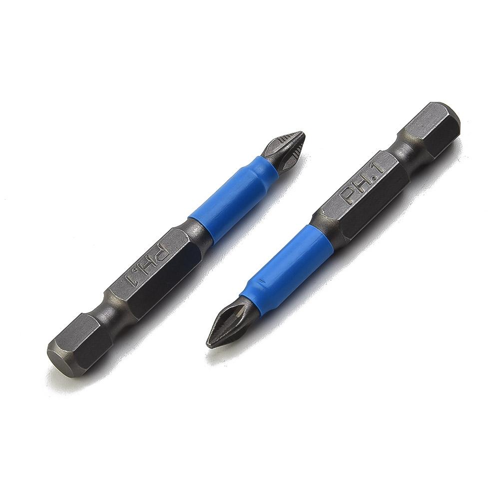 Magnetic Screwdriver Bits PH1/PH2/PH3/PZ1/PZ2/PZ3 Alloy Steel 10pcs 50mm