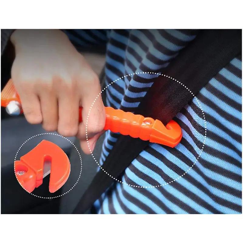 1/2PCS Safety Hammer Camping Driving Car Seat Belt Cutter 2-in-1 Emergency Break Window Glass Punch Survival Life Rescue Tools