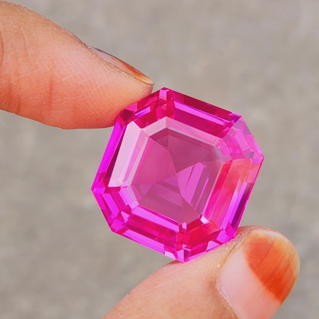 48.45 Ct Certified Natural Pink Ruby Octagon Cut Loose Gemstone