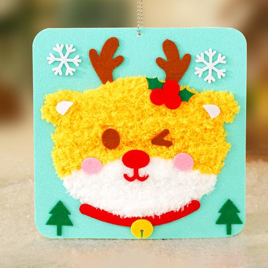 DIY Christmas Embroidery Kit Cute Tree/Stocking/Santa Embroidery Stitching Projects Xmas Sewing Craft Kit