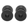 2Pcs Boat Trailer Roller 1.5 X 1.9in Nylon Anti Scratch Bow Roller Assembly for Yacht Marine Motorboat Black
