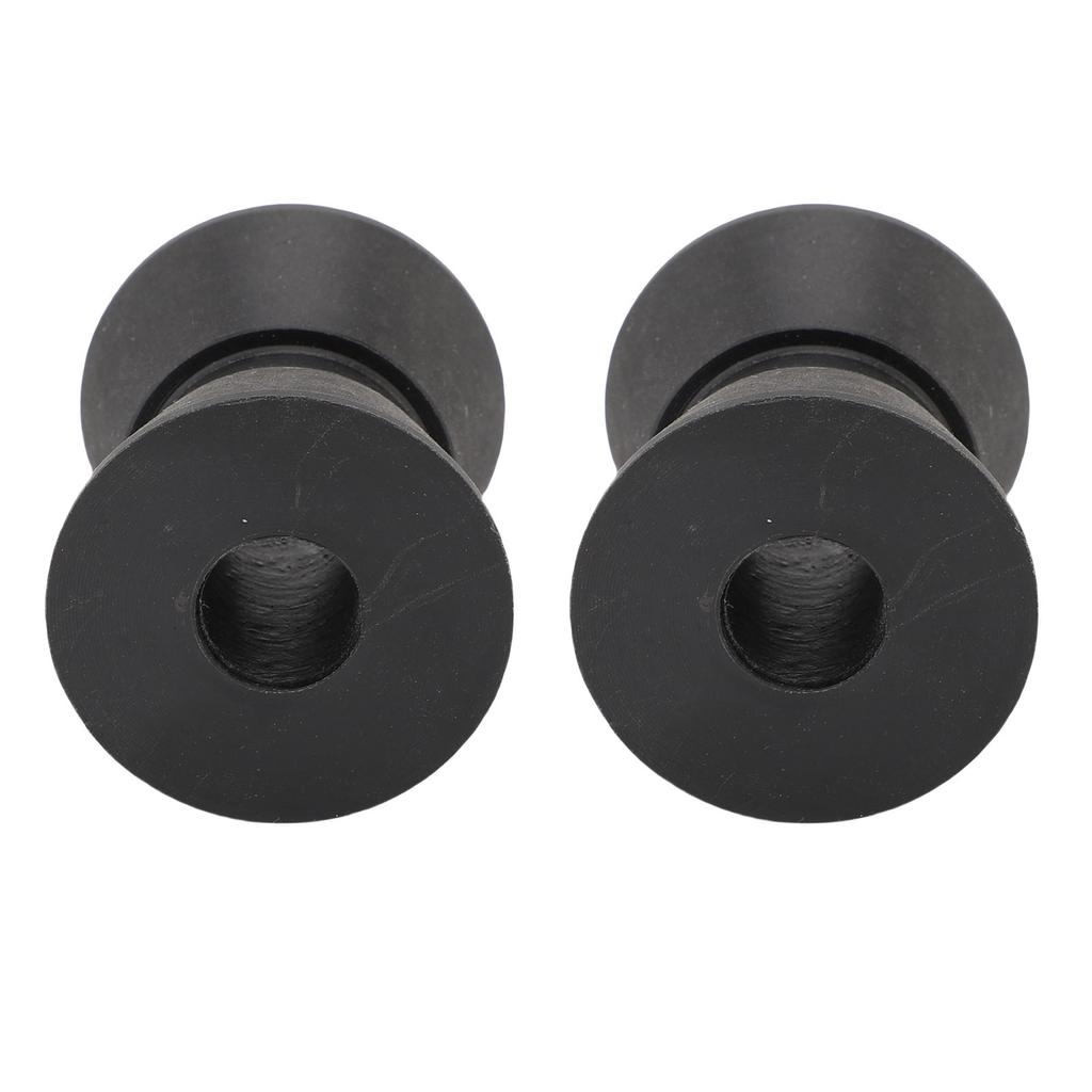 2Pcs Boat Trailer Roller 1.5 X 1.9in Nylon Anti Scratch Bow Roller Assembly for Yacht Marine Motorboat Black