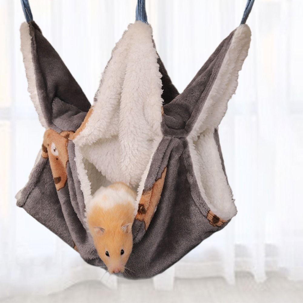 Soft Winter Hamster Hammock Comfortable Hanging Squirrel Sleeping Bag Hamster Hanging Cage Winter