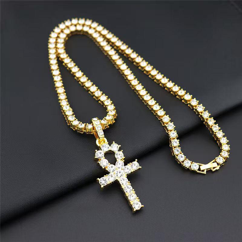 Men's 4mm Cuban Chain Necklace - European American Hip Hop Style Tennis Pendant Jewelry