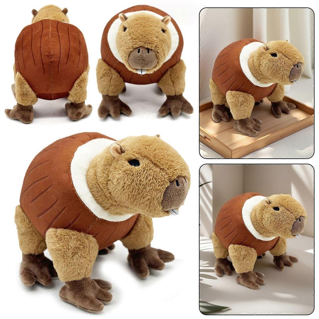 Brainrot Italian Animals Plush Toy - Cute Coconut Capybara Plush, Soft Stuffed Doll Gifts for Kids Fans