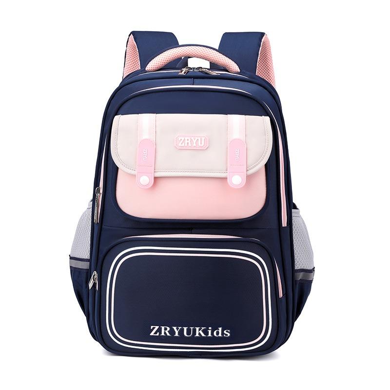 2025 New Children School Bags for Girls and Boys Fashion Macaron Spine Protection Book Bag Grades 3-6 Pupil Students Burden Reducing Teenager Backpack
