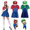 Women's Super Mario Bros Luigi Costume With Breathable Spandex And Exquisite Workmanship