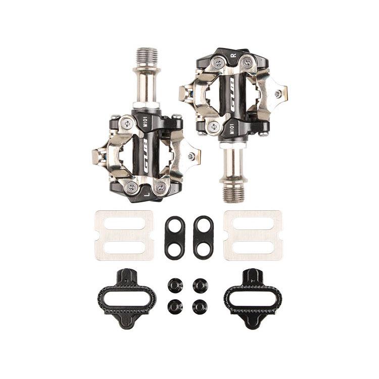 GUB M101 Lightweight Aluminum SPD Mountain Bike Pedals - Self-Locking, Sealed Bearing Cycling Accessories