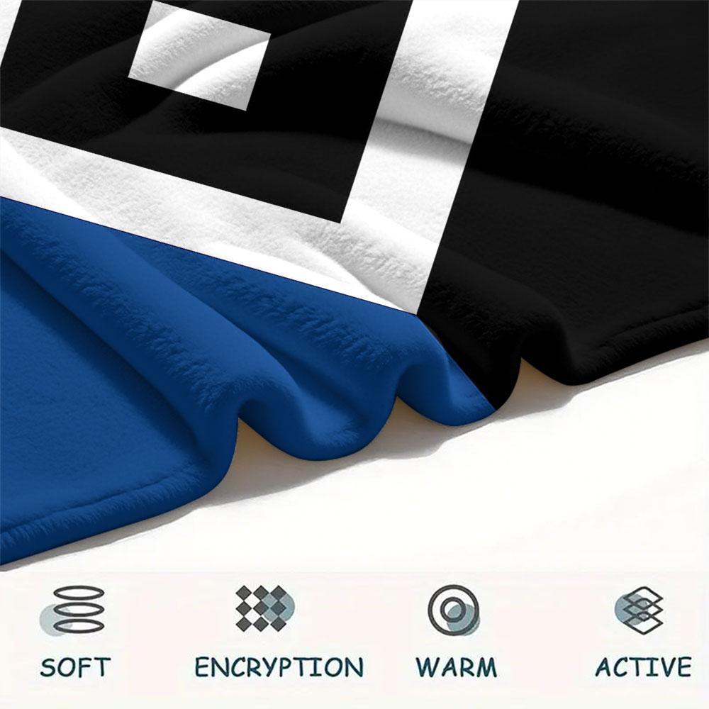 1PC Hamburger SV Patterned Flannel Blanket Suitable For All Seasons for Home Decor Warmth and Comfort Gifts Holiday Present
