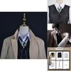 Lustrous Dazai Osamu Polyester Cosplay Costume Wig Trench Coat Bungo Stray Dog Halloween Carnival