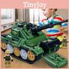 Inertia Tank Toy For Boys With Launching Cannon And Gear Design For Creative Play