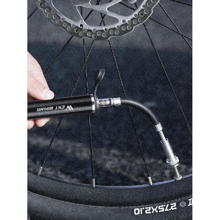 WEST BIKING Bicycle Pump 160PSI High Pressure With Hose Aluminum Alloy Pump MTB Road Bike Schrader Presta Valve Tire Inflator