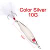 10g/15g/20g/28g Long Cast Metal Fish Rotator Hard Bait Fare with Feather Sequins