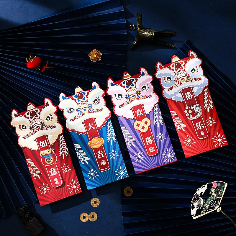 8PCS Chinese Red Envelopes Chinese New Year Rabbit Year Lucky Money Envelopes Red Pockets Spring Festival Hong Bao Envelopes