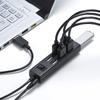 Sanwa Supply USB-Hub 2.0 (7 Anschlüsse, Schwarz) USB-2H702BKN