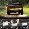 XRIDONSEN 48 Inch Truck Tailgate Strobe Lights Strip Rear Window Lights 288 LED Tail Emergency Light Bar Amber White Flashing Warning Hazard Safety