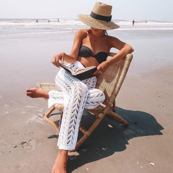 Donne Moda Hollow Out Crochet Beach Wear Boho Stile Pantaloni larghi Nuoto  Cover Up Pantaloni acquista in modo economico — spedizione gratuita,  recensioni reali con foto — Joom