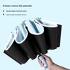 Automatic Windproof Umbrella: UV Protection, Large Folding Design, Wooden Handle for Sun and Rain