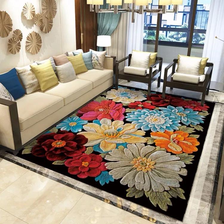 High Quality Printed Carpet 3d Carpet for Living Room Washable Large Area Carpet Bedroom Carpet for Household