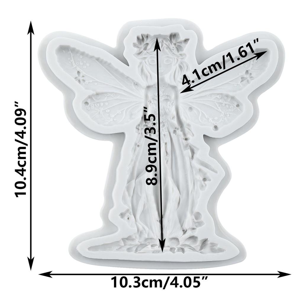 Butterfly Fairy Silicone Mold Flower Fairy Fondant Molds Cake Decorating Tools Theme Cake Dessert Decorated Chocolate Candy Mold