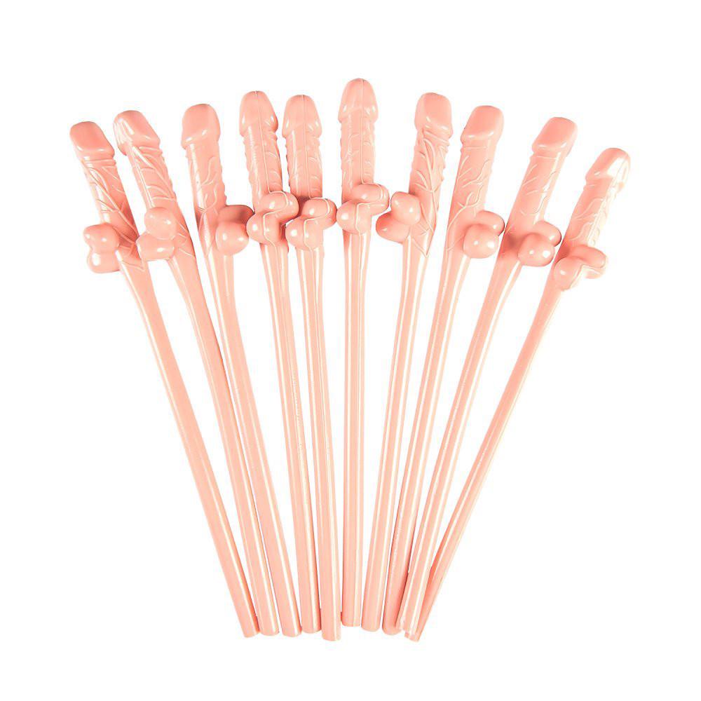 10PC Hen Party Bar Willy Straws Party Phallus Girls Night Out Accessories Straws