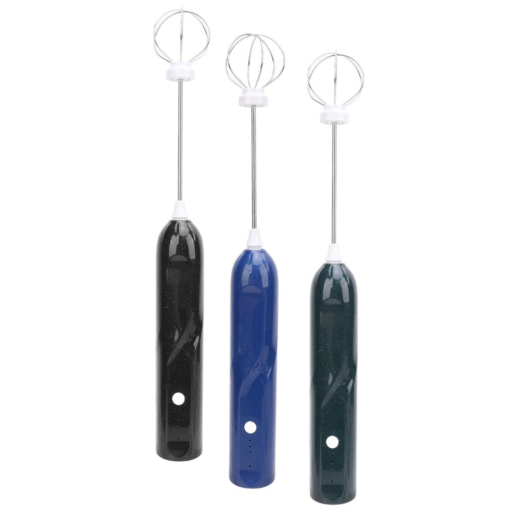 Rechargeable Milk Frother Handheld Milk Frother Wand With 2 Whisk Attachments Electric Whisk Drink M