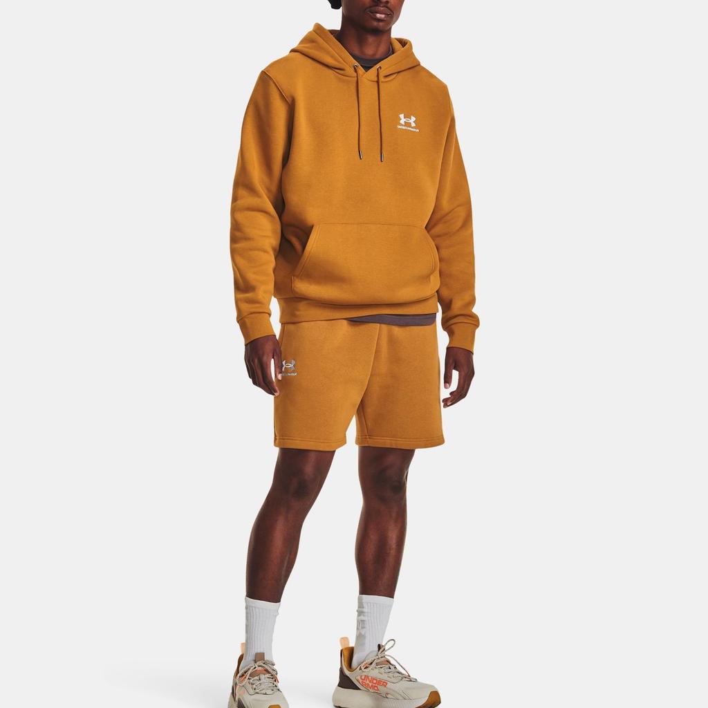 Under Armour Logo Printed Hooded Long Sleeve Sweatshirt Men Sweatshirt Yellow-Ochre 1373880-707