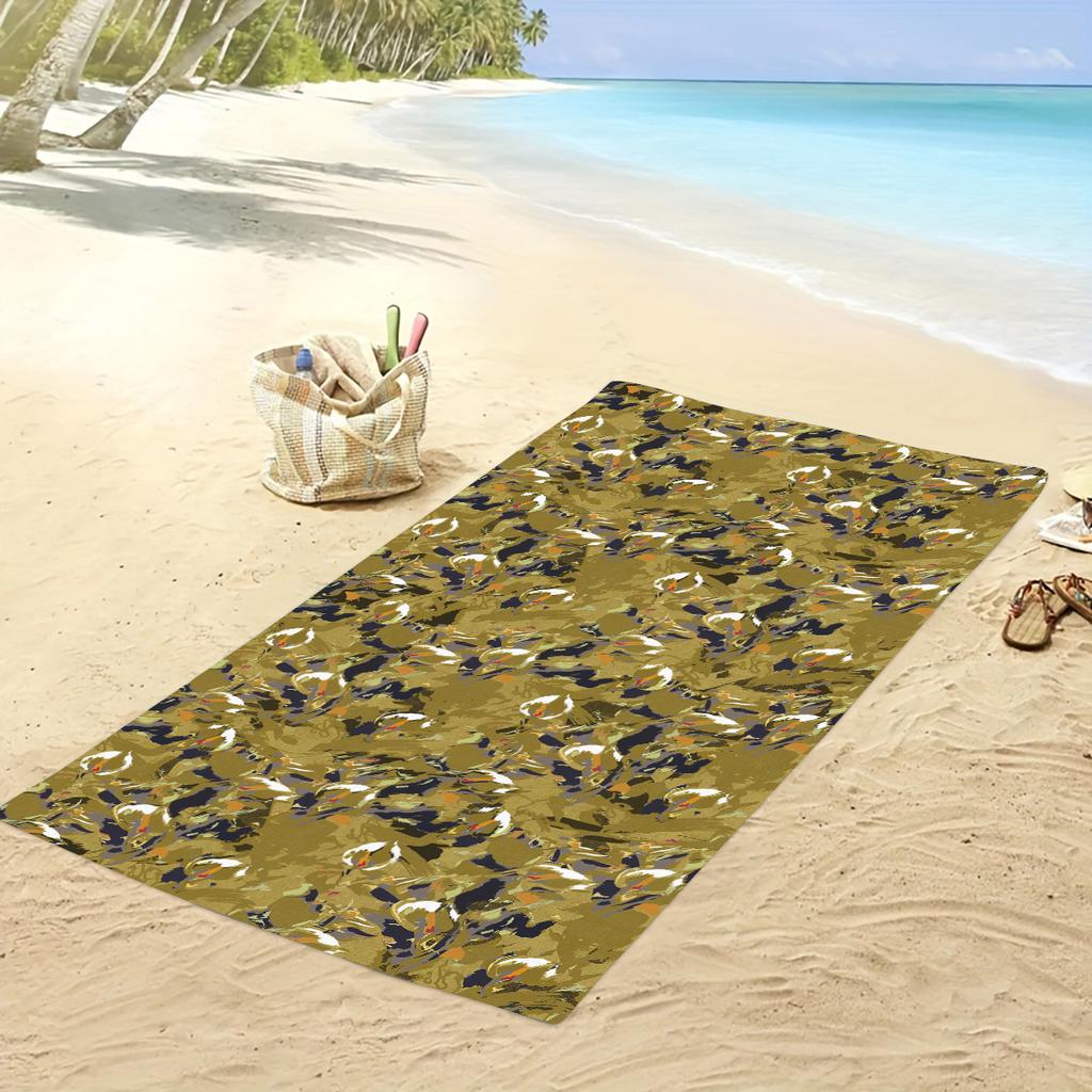 Polyester Beach Towel - Multi-functional Towel for Swimming, Fitness, Camping, Yoga, Travel & Beach Activities