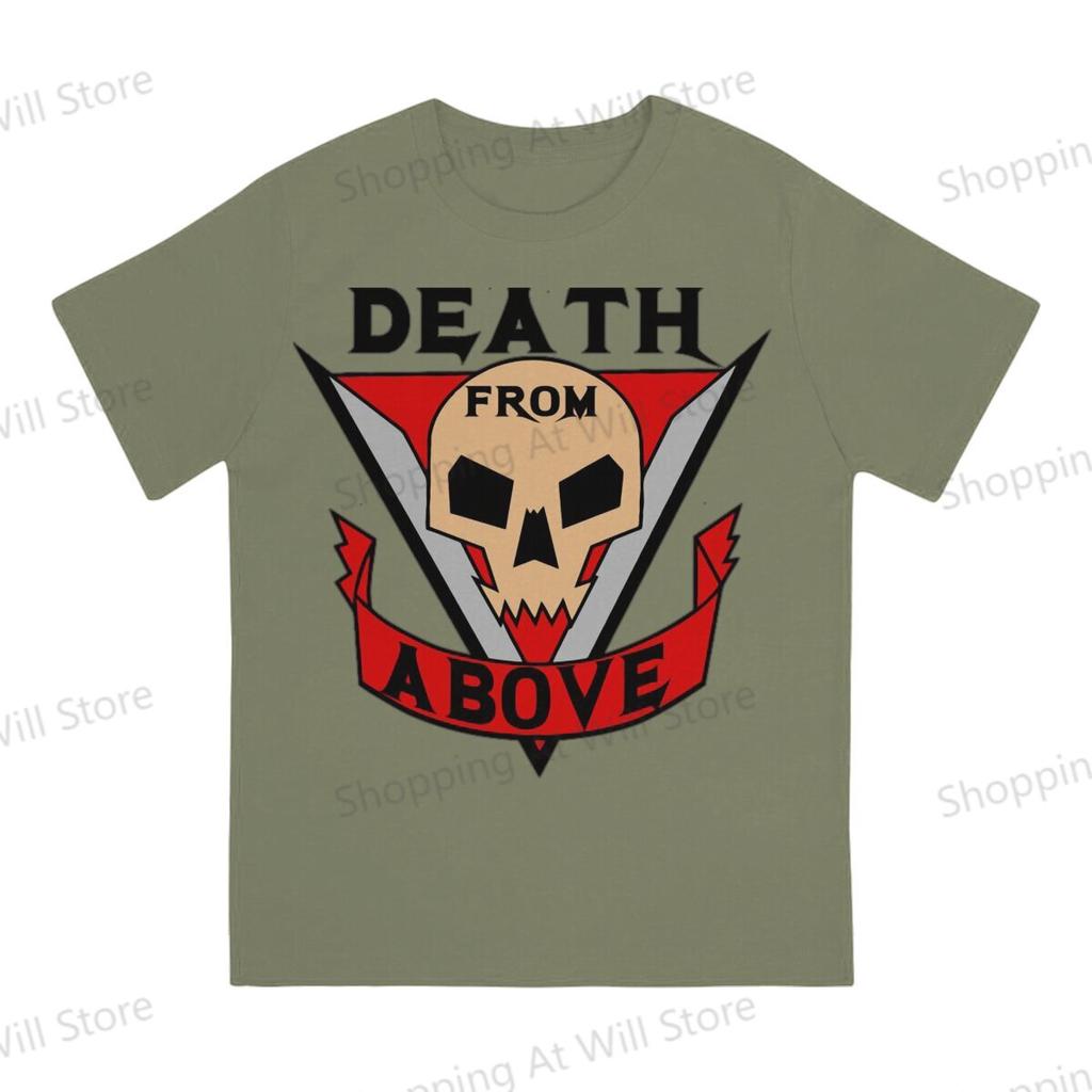 Summer Unisexs and Womens Tshirts Starship Troopers Death from Above Novelty Cool Tshirt Street Clothing SXL