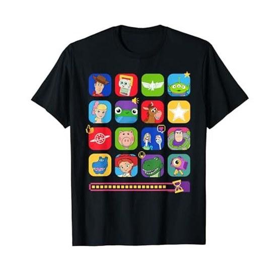 Disney Pixar Toy Story 5 Character Portrait Grid T-shirt