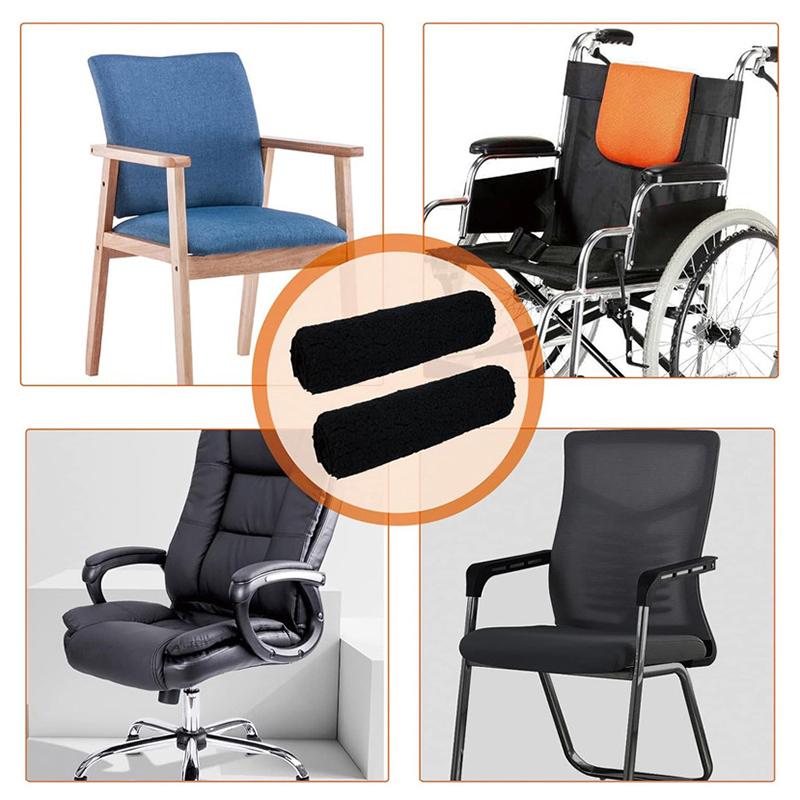 2Pcs Armrest Cushion For Office Chair Wheelchair Arm Covers Office