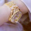 AUP1 Damenuhren Diamant Gold Uhr Damen Armbanduhren Luxusmarke Strass Damen Armbanduhren Weiblich Relogio Feminino