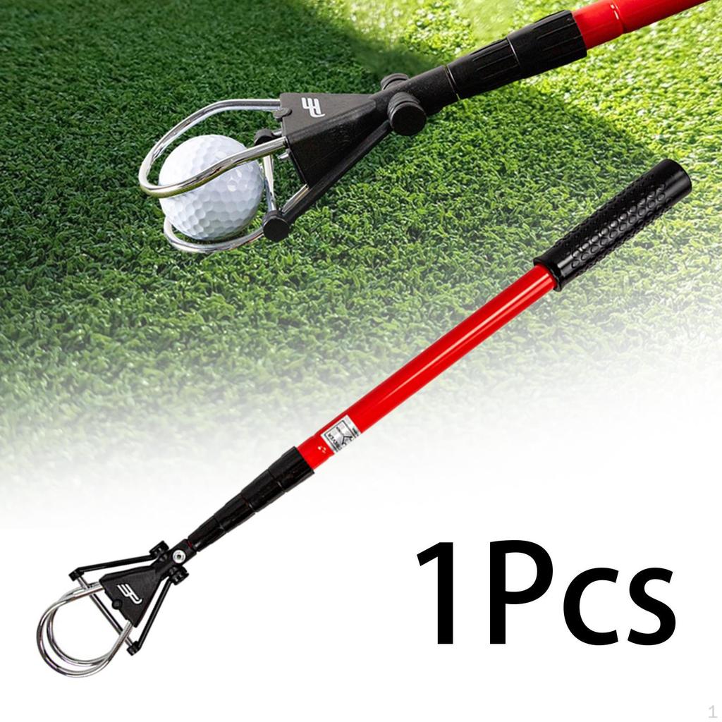 Golf Ball Retriever Pick Up Tool Aluminum Alloy Picker Telescopic Portable