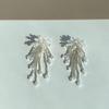 Glass Flower Tassel Earrings Light Luxury Premium Temperament Earrings Fashion Internet celebrity Same Fresh Earrings Women