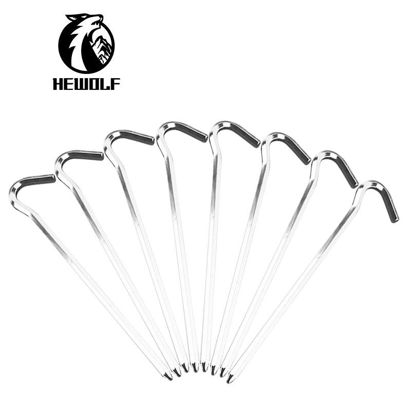 Hexagonal Aluminum Tent Stakes for Camping - Ground Tarp & Mat Accessories