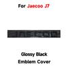 For Jaecoo J7 Explore 06 2023-2026 Gloss Black Emblem Cover Adhesive Overlay Fit Curvature Self-Adhesive Sport Style Exterior