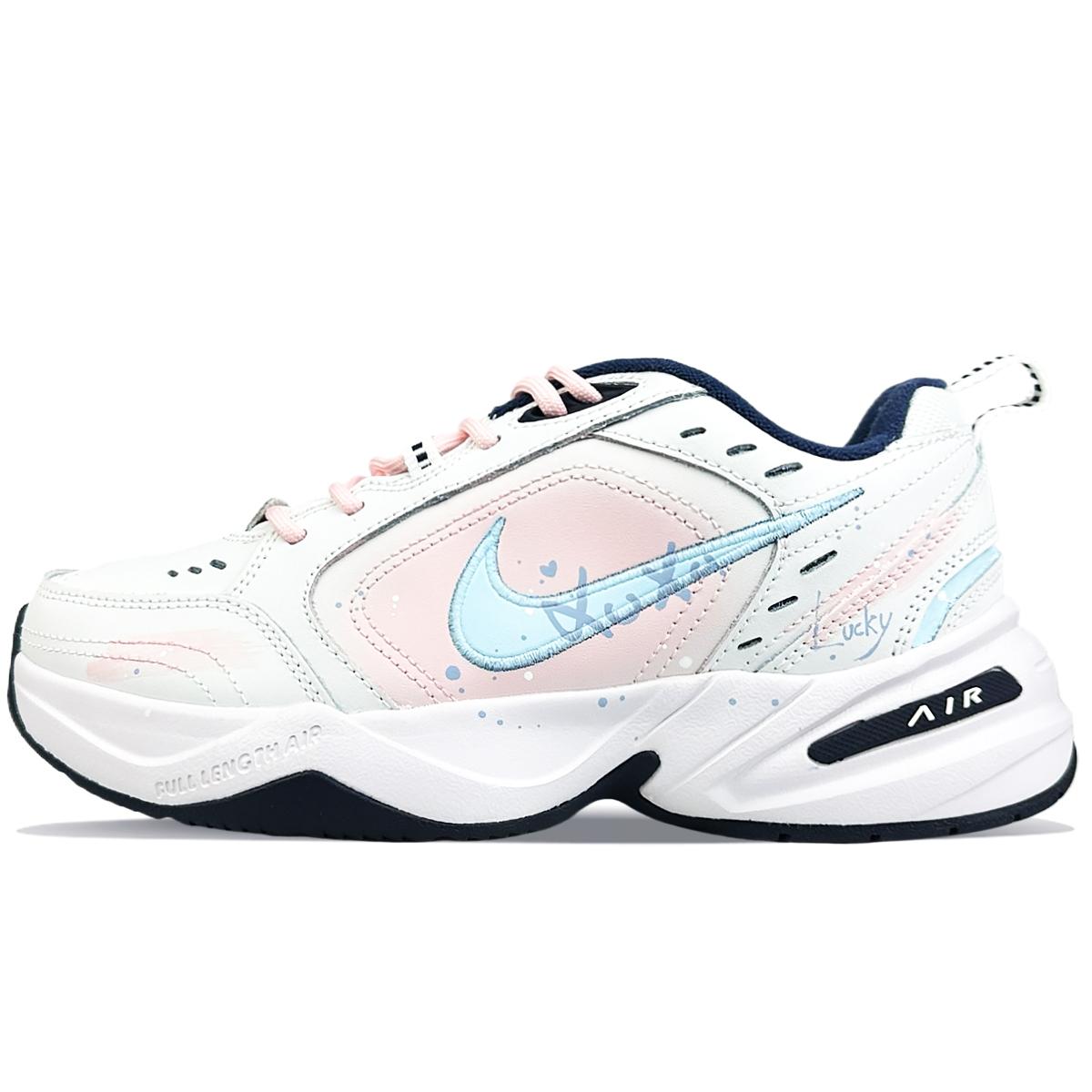 

Nike Air Monarch 4 White Peach Bubble Abrasion Resistant Slip Resistant Abrasion Resistant Slip Resistant Low top 415445-102(Team40-) 45
