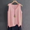 Spring/Summer Women's Knitted Ice Silk Sleeveless T-shirt New Style Strap Tank Top with Undercover