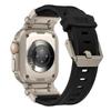 Soft Strap for Apple Watch Ultra 2 Band 49mm 45mm 44mm 42mm Metal Stainless Steel Connector TPU Bracelet Iwatch 9 8 7 6 SE 5 4