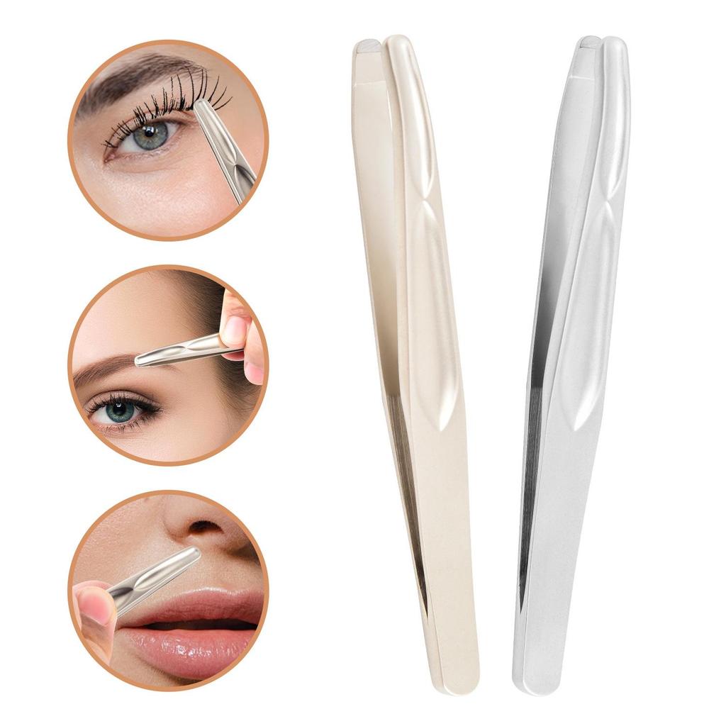 Men's Stainless Steel Precision Beard & Eyebrow Tweezers