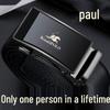 Paul Men's Genuine Leather Belt, Pure Cowhide, Automatic Buckle, Business Casual