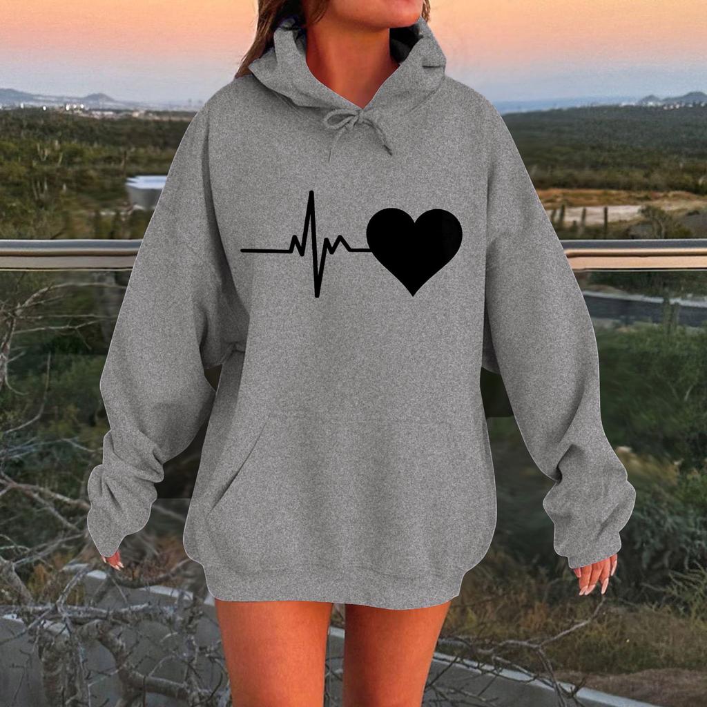 Womens Hoodies Oversized Sweatshirts Long Sleeve Casual Pullover Hooded Sweatshirt Tops