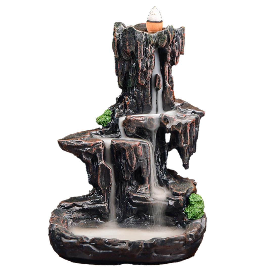 

TOMMYFIELD Backflow Incense Burner, Incense Holder, Buddhist Altar Incense Burner, Ceramic (Ryusui 01)