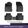Eco-Friendly and Waterproof TPE Floor Mats for Volkswagen Touareg 2011-2025 Models - Non-Slip Car Floor Protection.