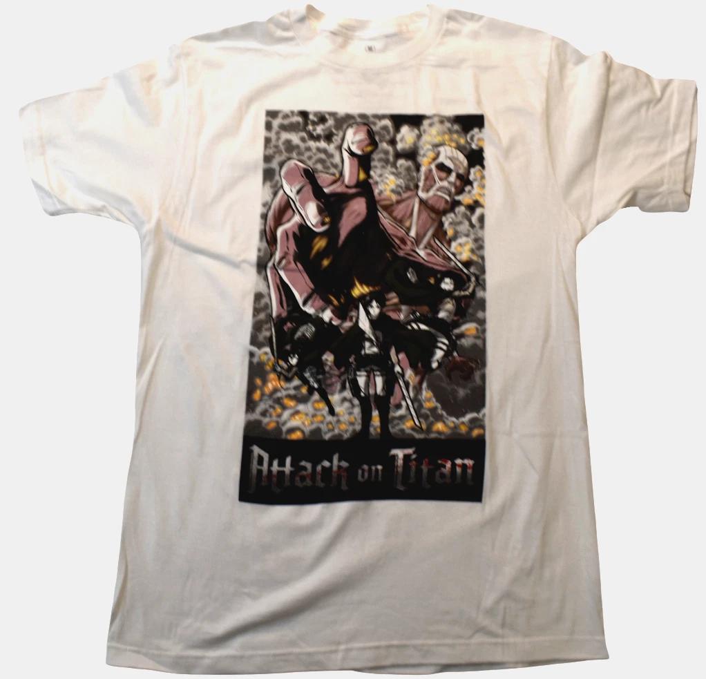 Ripple Junction Attack On Titan Season 2 Mens Manga Anime White Shirt New XL S