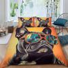 Animal French Bulldog Bedding Set Print Single/Twin/Full/Queen/King Size For Adult Bedroom Duvetcover Sets Animal Boy Gift