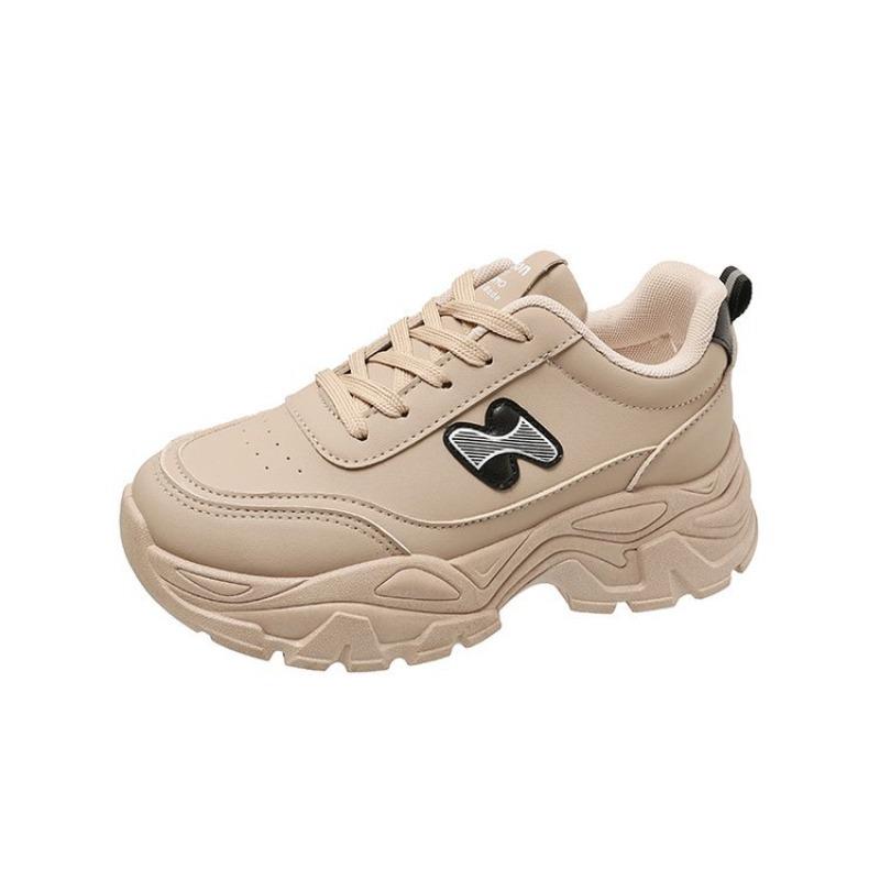 

Трендовая модная обувь для пап осень новая на толстой подошве увеличивающая рост повседневная обувь студенческая универсальная спортивная обувь женская 41 хаки